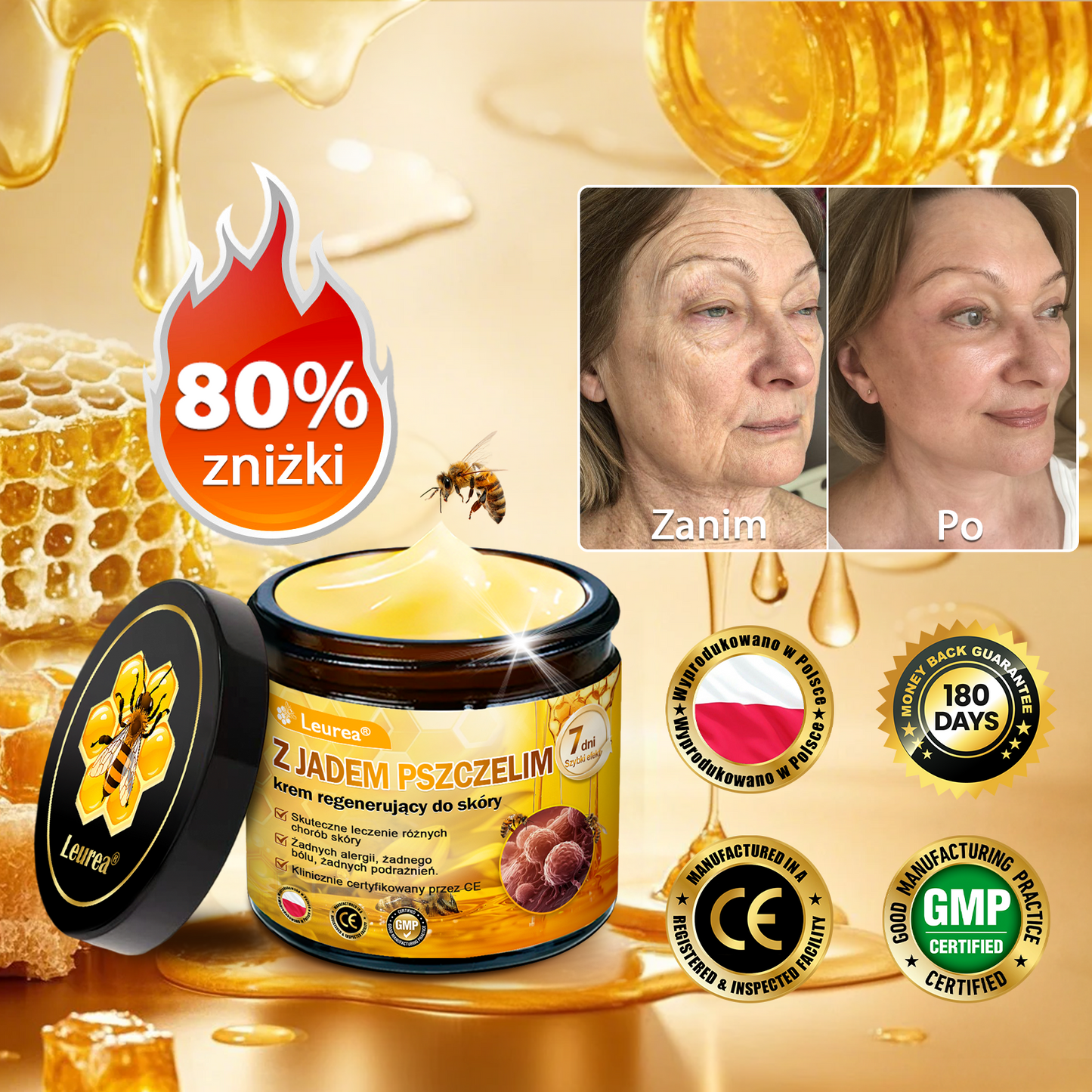 Leurea® Jad Pszczeli Regeneracja Skóry Krem